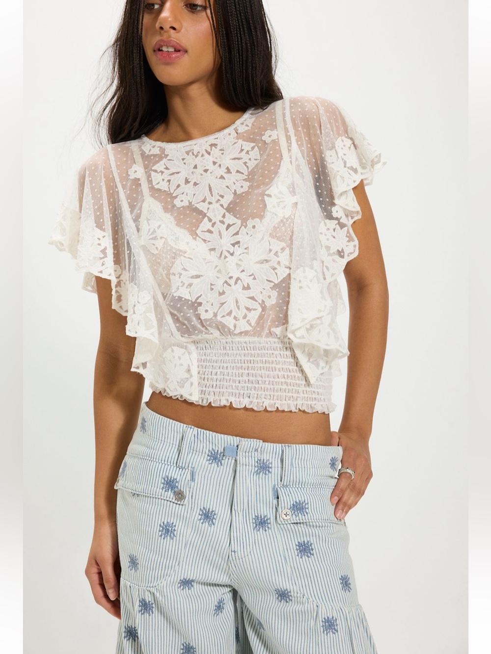 Free People Eclipse Garden Top- Size Small